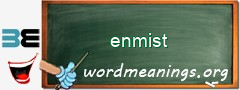 WordMeaning blackboard for enmist